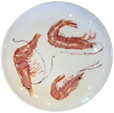 Prawn designed plate