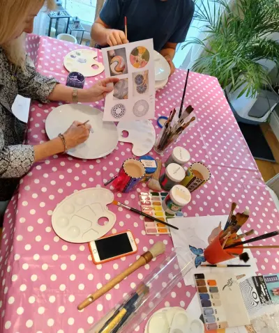 Painting session